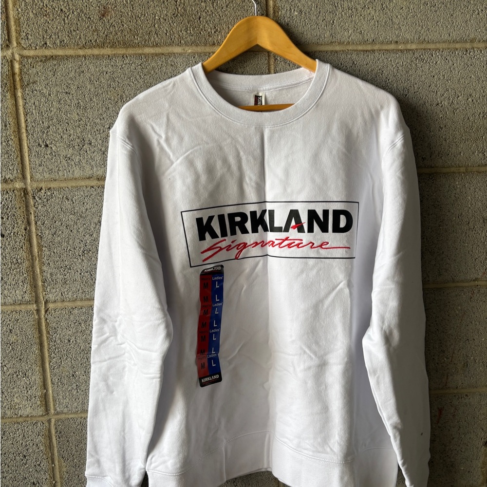 Kirkland Signature White Sweatshirt